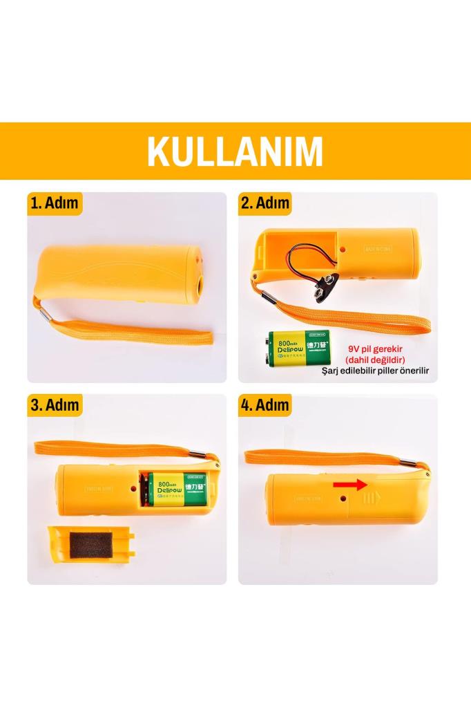 Ultrasonik Köpek Uzaklaştırıcı Cihaz
