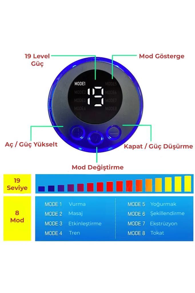 USB Şarjlı Dijital EMS Kas Similatörü