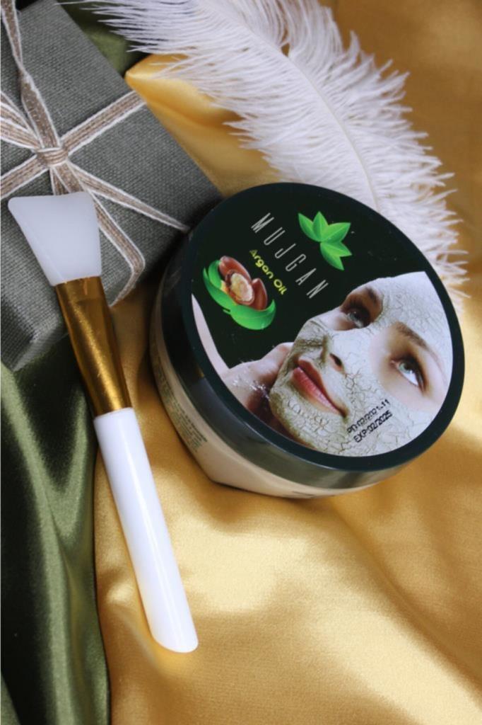 2'li Set Zenix Argan Yağlı Kil Maskesi 350 gr + Maske Sürme Aparatı