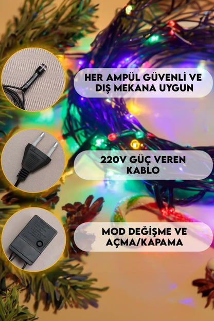 100 Ledli RGB Dekoratif Işık