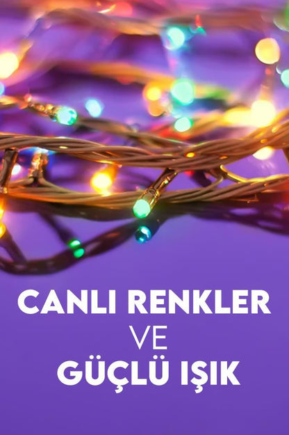 100 Ledli RGB Dekoratif Işık