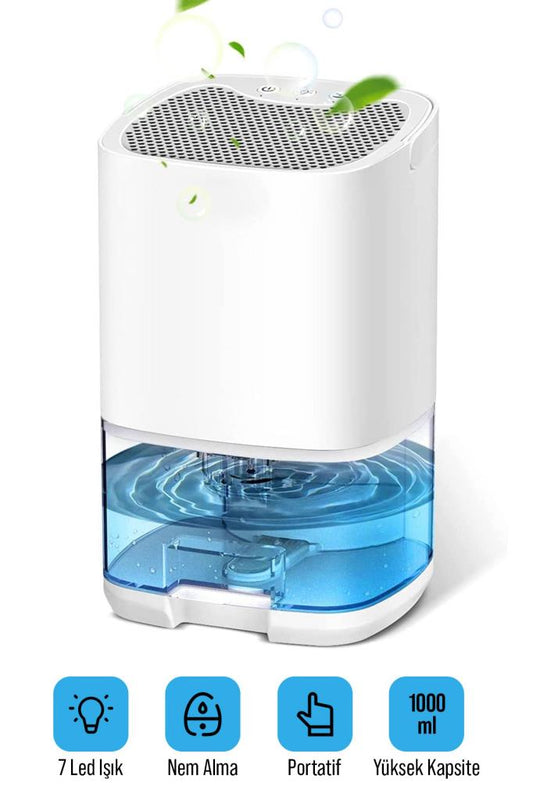 1000ml Su Hazneli Led Işıklı Nem Alma Cihazı