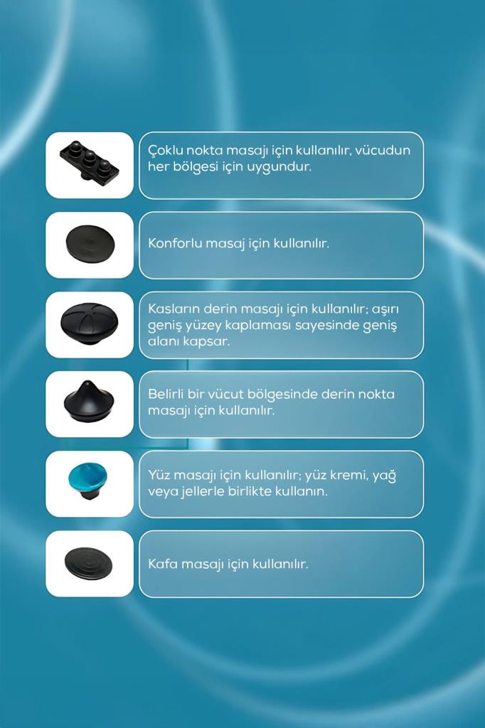 12 Başlıklı Şarjlı Üçgen Tasarımlı Masaj Aleti