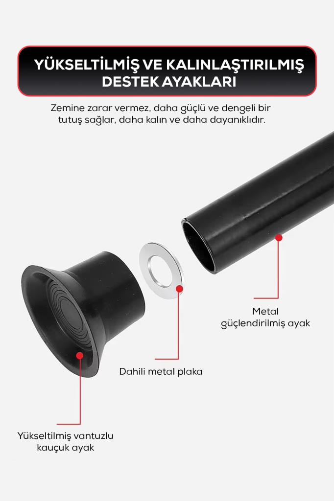 250 KG Taşıma Kapasiteli 130x125 cm Katlanabilir Destekli Trambolin