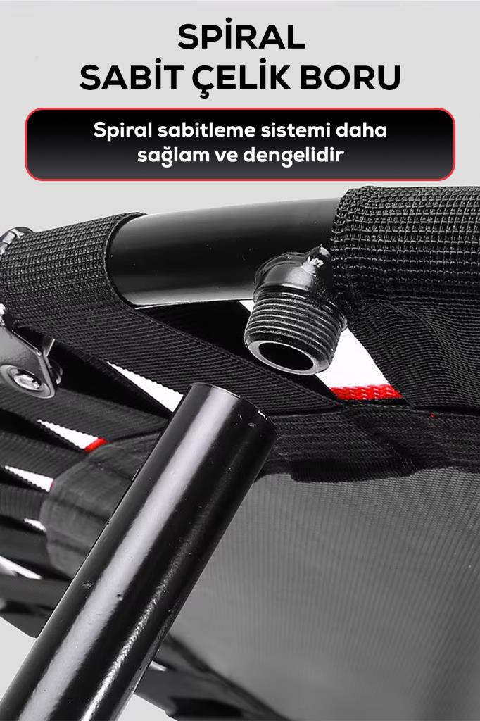 250 KG Taşıma Kapasiteli 130x125 cm Katlanabilir Destekli Trambolin