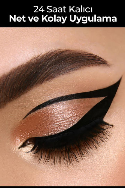 3'lü Long Sansation Rimel Eyeliner Pudra Seti MUJGAN