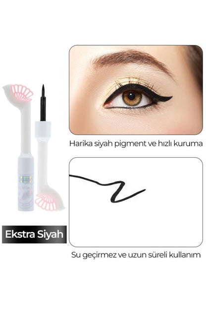 3'lü Yaprak Figürlü Eyeliner