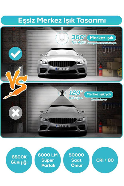 4 Kanatlı Katlanabilir Led Lamba