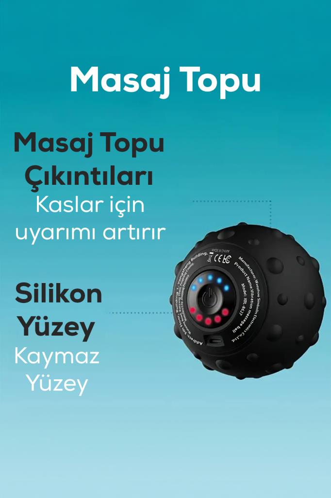 5 Kademeli Mini Taşınabilir Titreşimli Masaj Topu