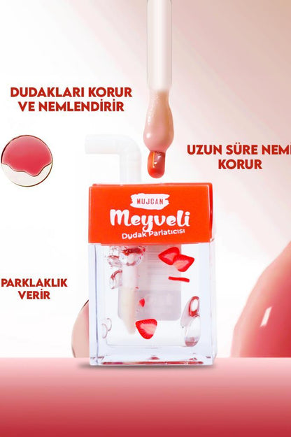 6'lı Pipetli Meyveli Lip Gloss