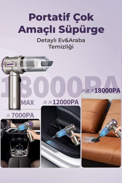 7 Başlıklı Kablosuz Portatif Mini El Süpürgesi