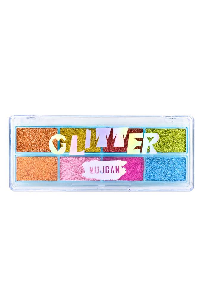 8'li Renkli Glitter Far Paleti No:2