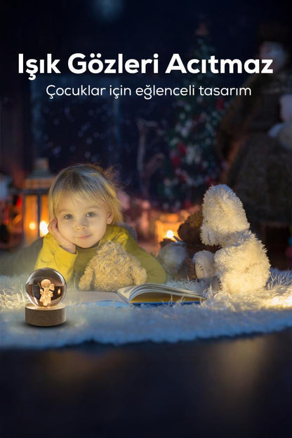 Ahşap Tabanlı Harry Potter Figürlü LED Işıklı Küre