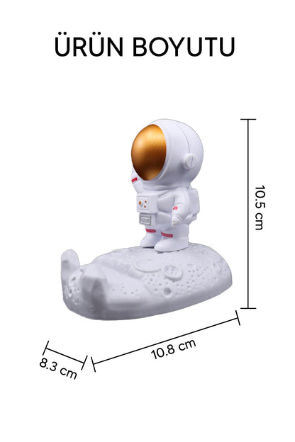 Astronot Tasarımlı Telefon Tutucu Standı