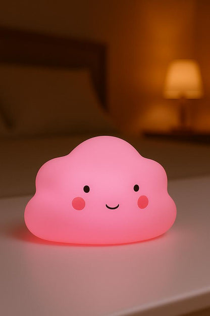 Bulut Şekilli Gece Lambası - Pembe