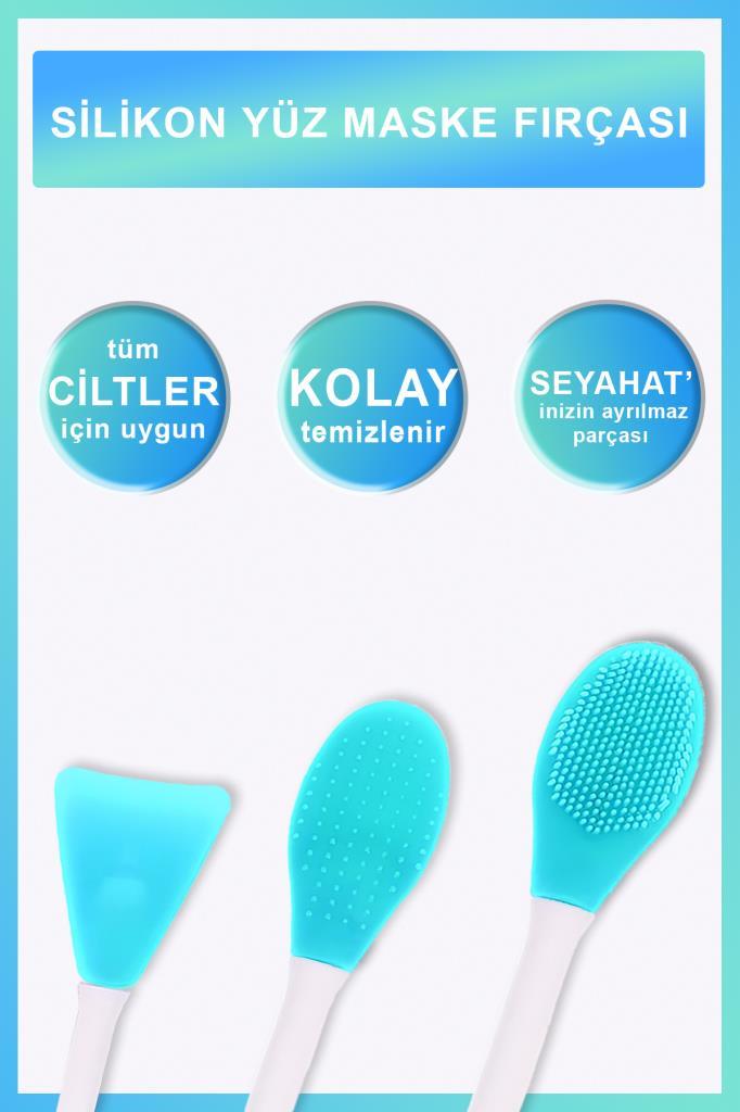 Çift Uçlu Su Yeşili Maske Sürme Aparatı