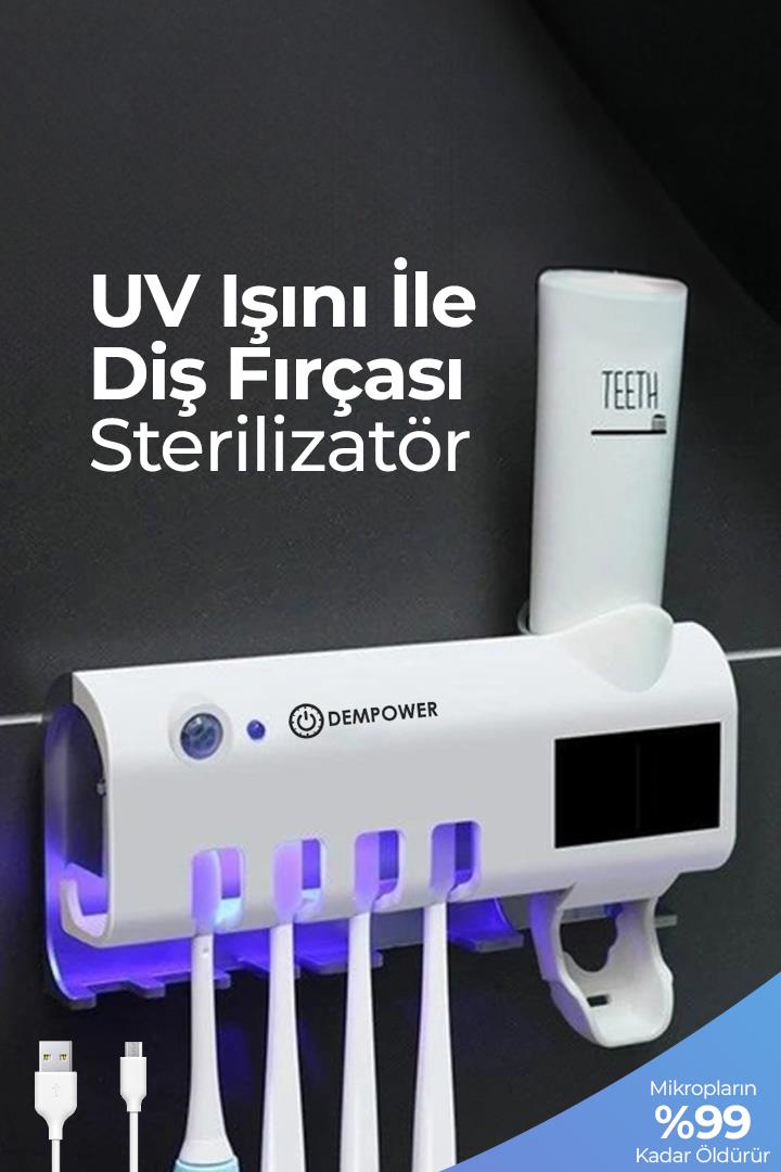 Ultraviyole Dış Fırçası Diş Macunu Tutucu Stand