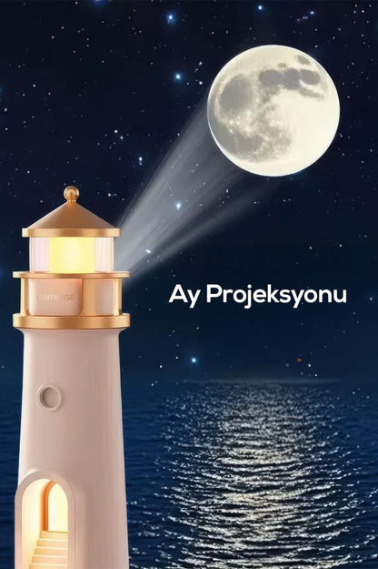 Deniz Feneri Görünümlü Bluetoothlu Hoparlör Ve Gece Lambası