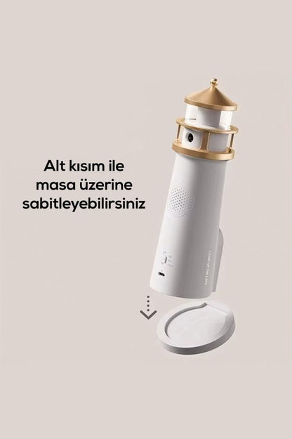 Deniz Feneri Görünümlü Bluetoothlu Hoparlör Ve Gece Lambası