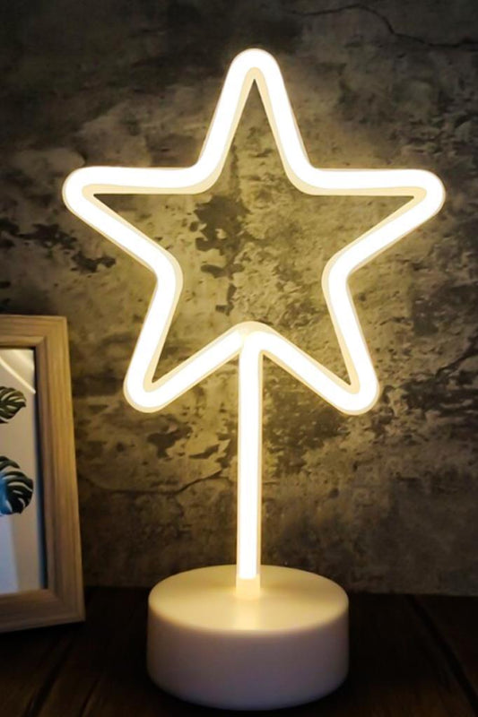 (KIRILABİLİR) DP-85 Dekoratif Yıldız Neon Led Gece Lambası
