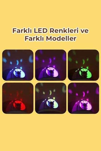 Figürlü Gece Lambası Sarı