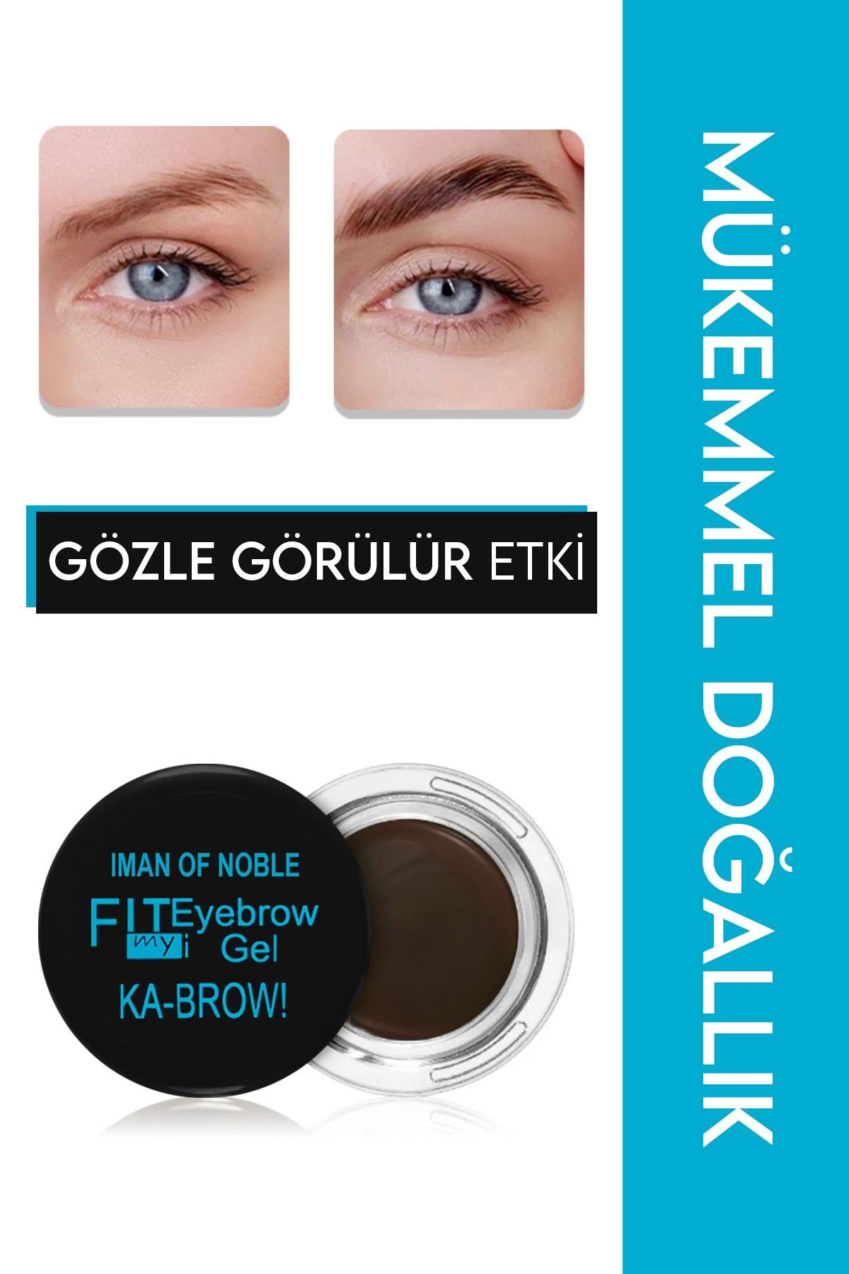 Fit My Eyebrow Gel Kaş Jeli Koyu Kahverengi