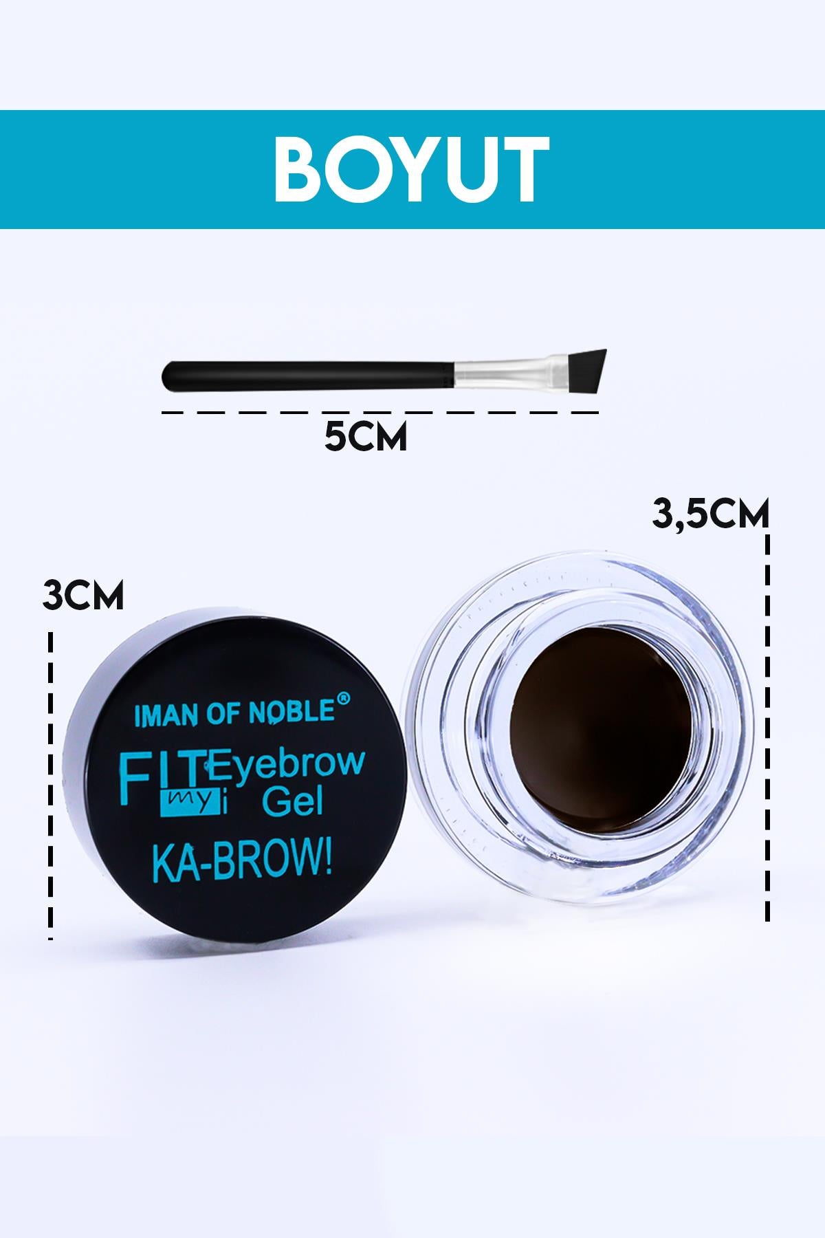 Fit My Eyebrow Gel Kaş Jeli Koyu Kahverengi