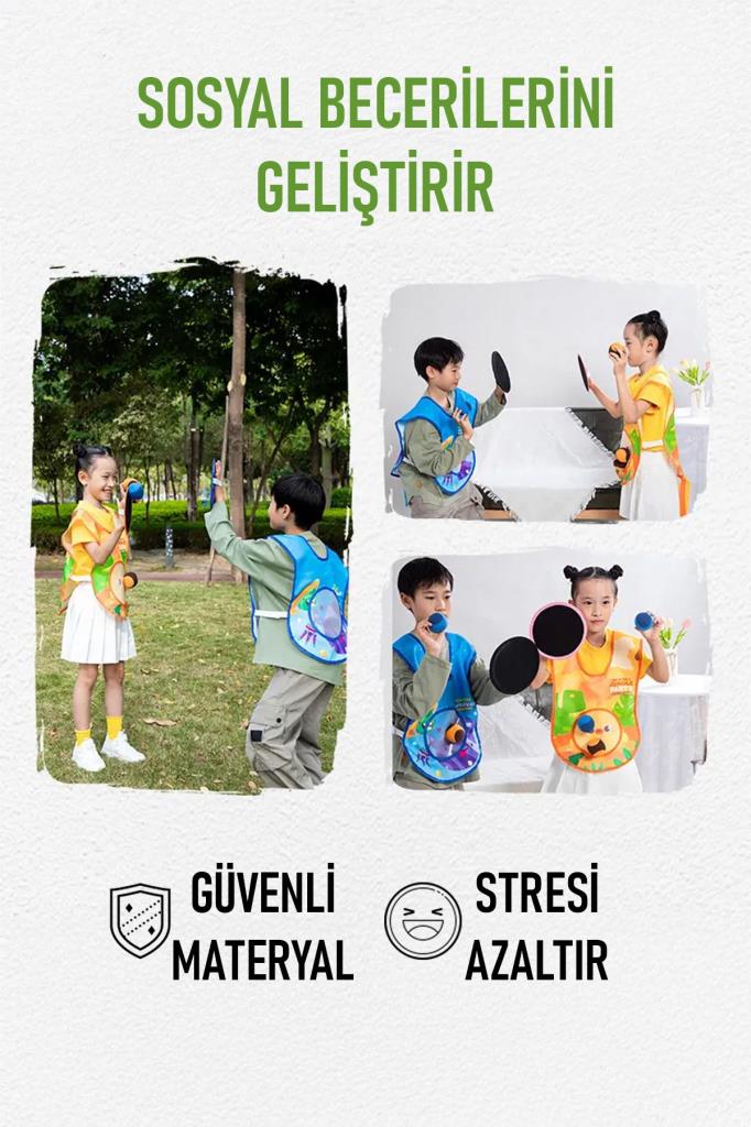 Giyilebilir Yapışkanlı Yakantop Oyunu