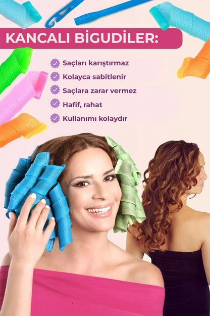 Kancalı Saç Şekillendirici 18'li Bigudi Seti