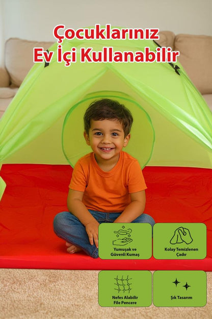Katlanabilir Çocuk Oyun Çadırı Timsah Desenli