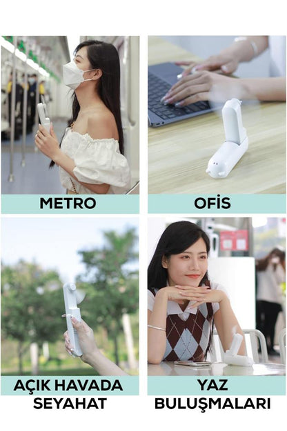 Katlanabilir Powerbank Özellikli El Fanı