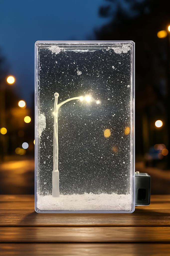 Kendin Yap Kar Efekti LED Işıklı Gece Lambası DIY