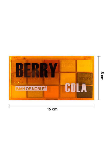 (KIRILABİLİR) 15'li Berry Cola Renkli Turuncu Ambalajlı Sedefli Ve Mat Far Paleti