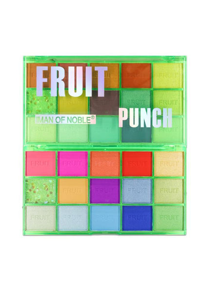 (KIRILABİLİR) 15'li Fruit Punch Renkli Yeşil Ambalajlı Sedefli Ve Mat Far Paleti