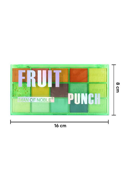 (KIRILABİLİR) 15'li Fruit Punch Renkli Yeşil Ambalajlı Sedefli Ve Mat Far Paleti