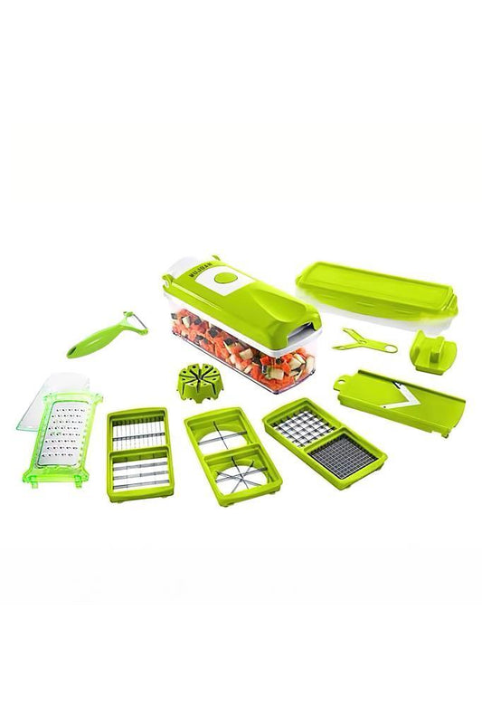 (KIRILABİLİR)Nicer Dicer Plus Doğrayıcı Rende Mutfak Robotu Çok Fonksiyonlu Meyve Sebze Dilimleyici 10 Parça