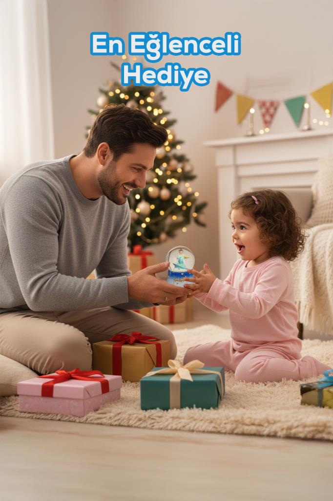 Küçük Prens Ay Temalı Müzikli LED Işıklı Kar Küresi