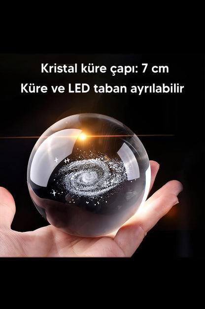 Küçük Prens Işıklı 3D Renkli LED Işıklı Küre Dekoratif Hediyelik