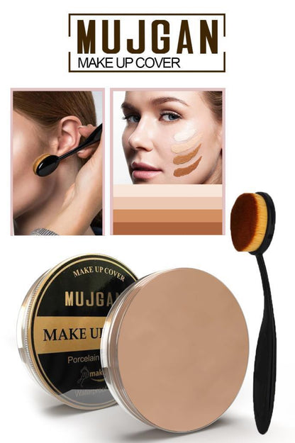 Make Up Cover Porselen Kapatıcı - 210 + Klasik Kaşık Fırça