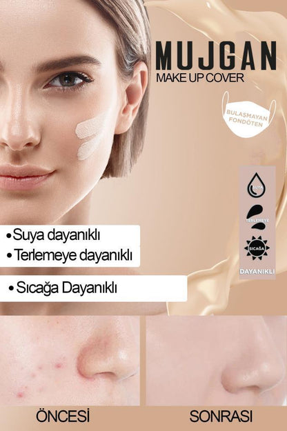 Make Up Cover Porselen Kapatıcı - 210 + Klasik Kaşık Fırça