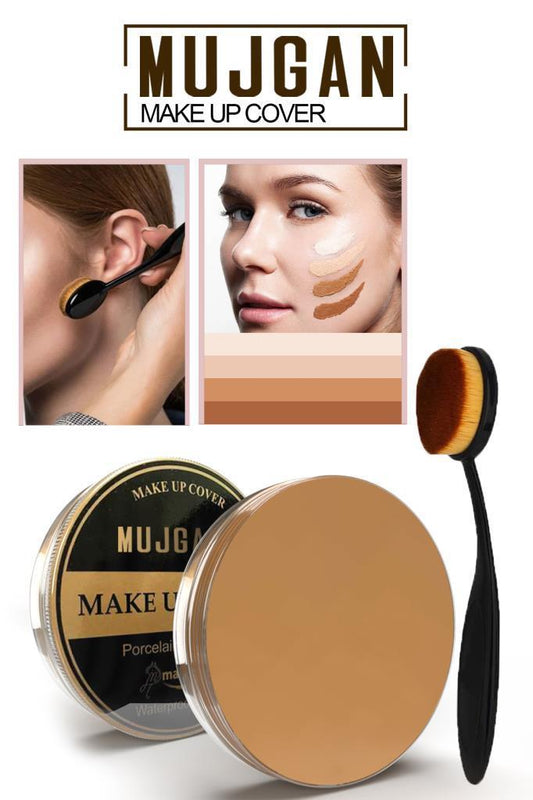 Make Up Cover Porselen Kapatıcı - 212 + Klasik Kaşık Fırça