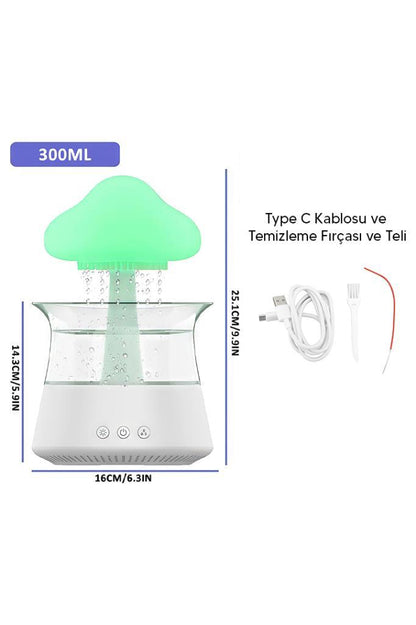 Mantar Şekilli Yağmurlu Hava Nemlendirici