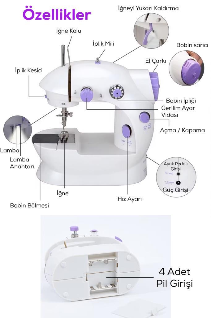 Mini Ev Tipi Dikiş Makinesi
