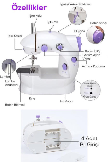 Mini Ev Tipi Dikiş Makinesi