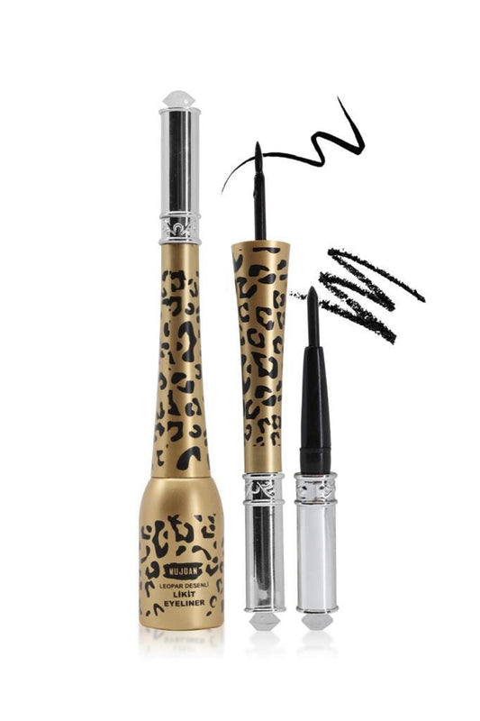 Leopar Desenli Eyeliner