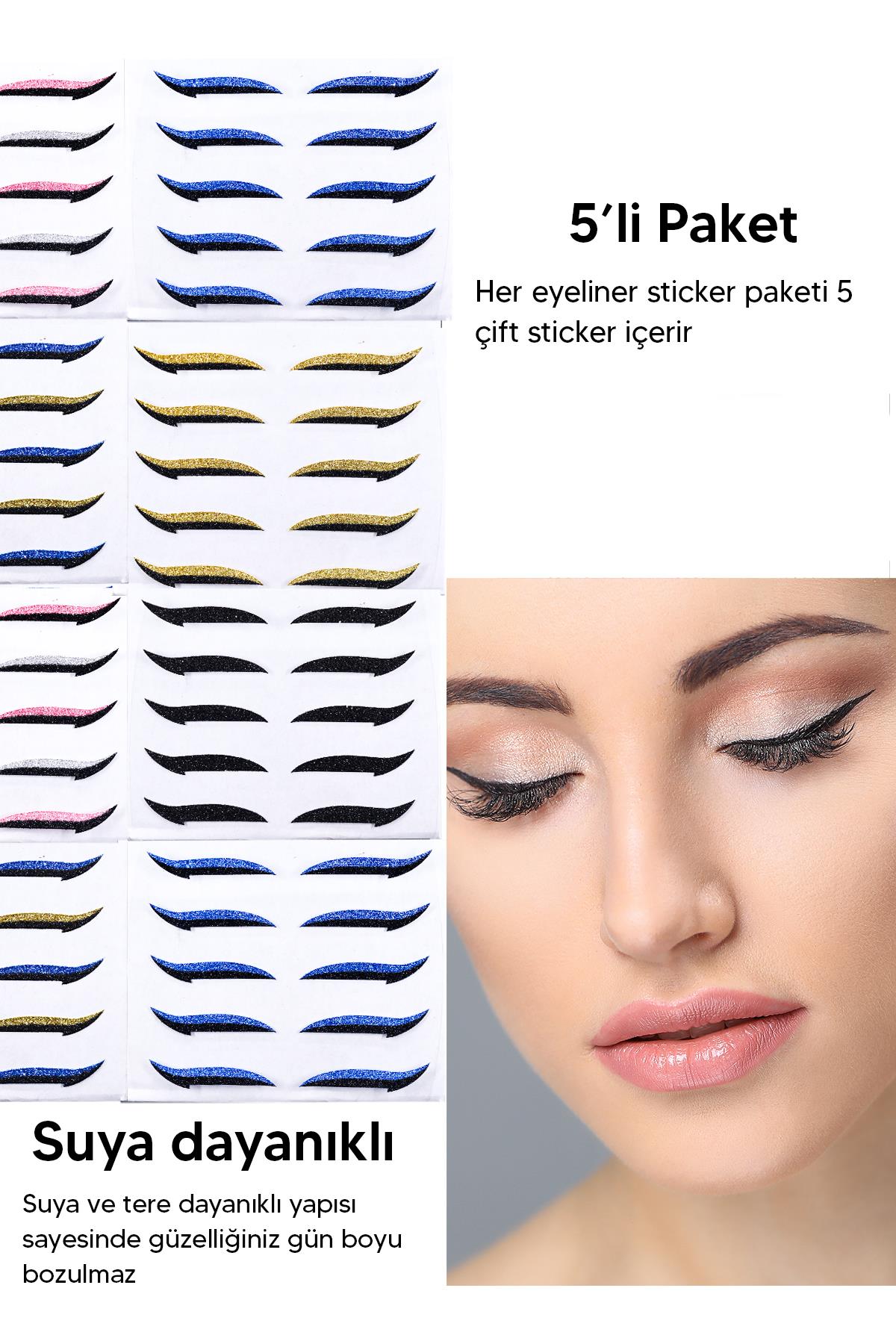 5'li Klasik Yapışkanlı Eyeliner