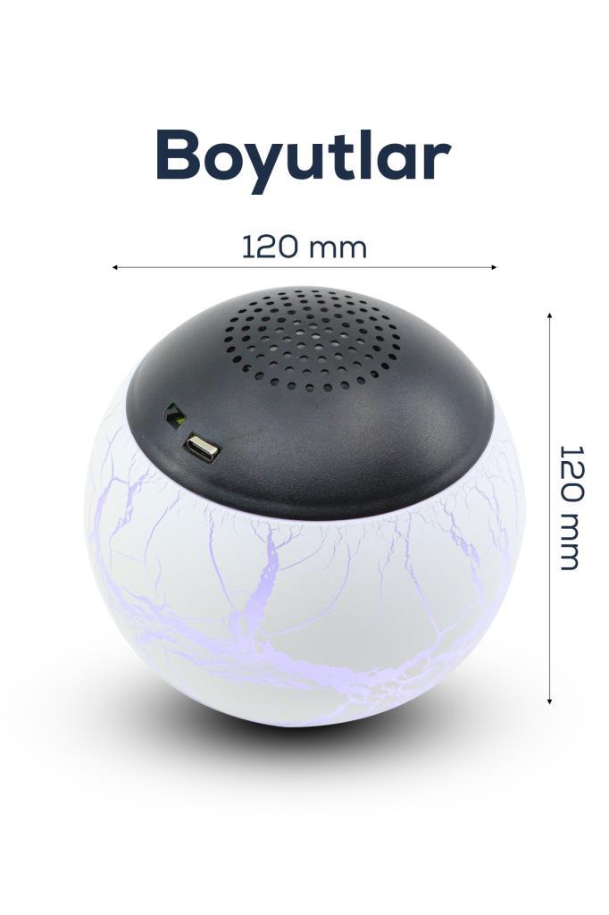 Projeksiyonlu Bluetooth Hoparlör | Uyku Yardımcısı ve Dekoratif Gece Lambası