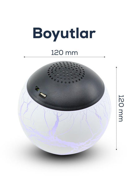 Projeksiyonlu Bluetooth Hoparlör | Uyku Yardımcısı ve Dekoratif Gece Lambası