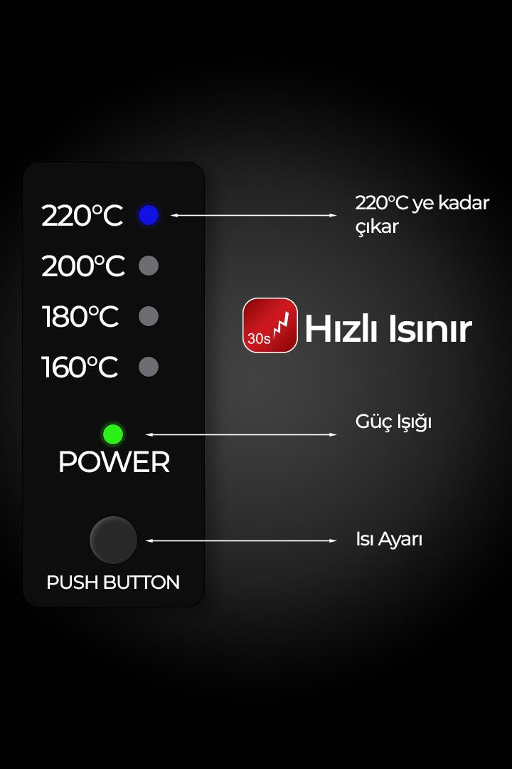 DP-134 Saç Şekillendirici Tost Model