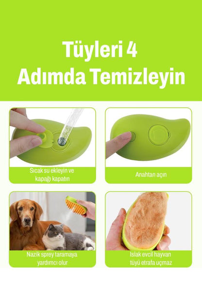 Şarjlı Buharlı Tüy Toplama Fırçası